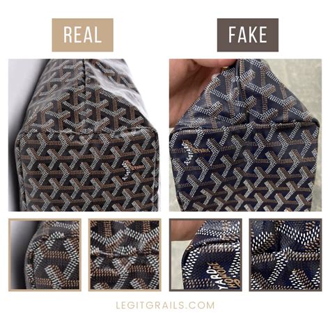 how to tell a fake goyard from a real one|goyard tote knock off.